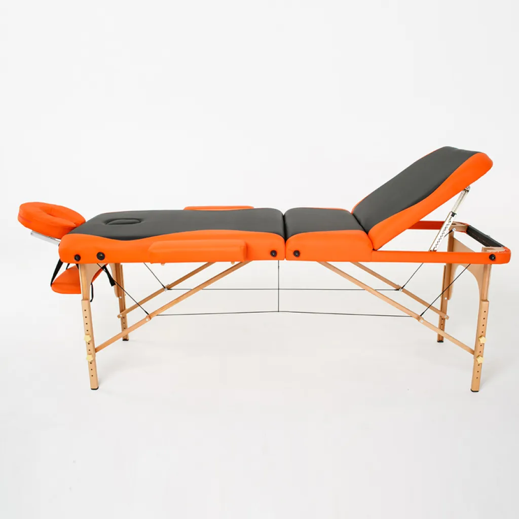 Стіл масажний RelaxLine Titan чорний/помаранчевий, RelaxLine
