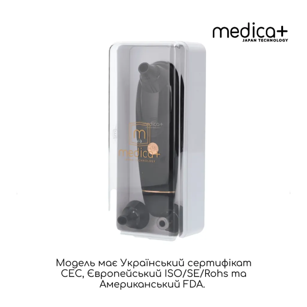 Вакуумний очищувач шкіри і пор Medica+ Skin Cleaner 9.0, чорний Вакуумний очищувач шкіри і пор Medica+ Skin Cleaner 9.0, чорний