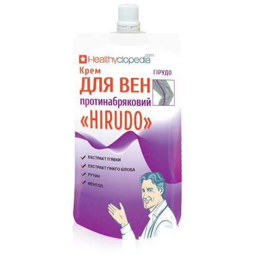 Крем для вен противоотечный Healthyclopedia Hirudo 100 мл - Фото№1 Крем для вен противоотечный Healthyclopedia Hirudo 100 мл - Фото№1