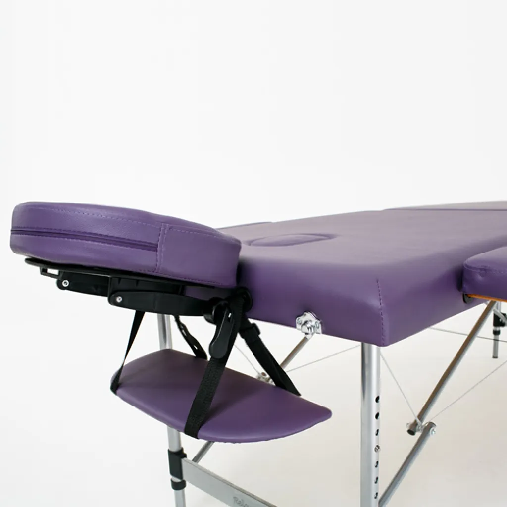 Стол массажный RelaxLine Florence фиолетовый, переносной Стол массажный RelaxLine Florence фиолетовый, переносной