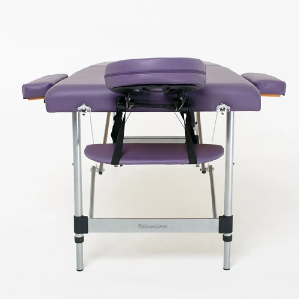 Стол массажный RelaxLine Florence фиолетовый, переносной Стол массажный RelaxLine Florence фиолетовый, переносной