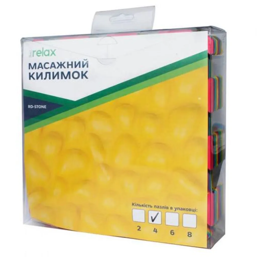 Масажний килимок-пазл Ridni Relax RD-STONE-6 (6 пазлів)