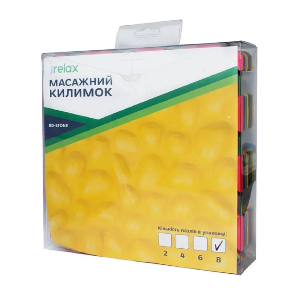 Массажный коврик-пазл Ridni Relax (8 элементов) Массажный коврик-пазл Ridni Relax (8 элементов)
