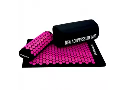 Акупунктурный массажный коврик Кузнецова REA с подушкой (розовый)