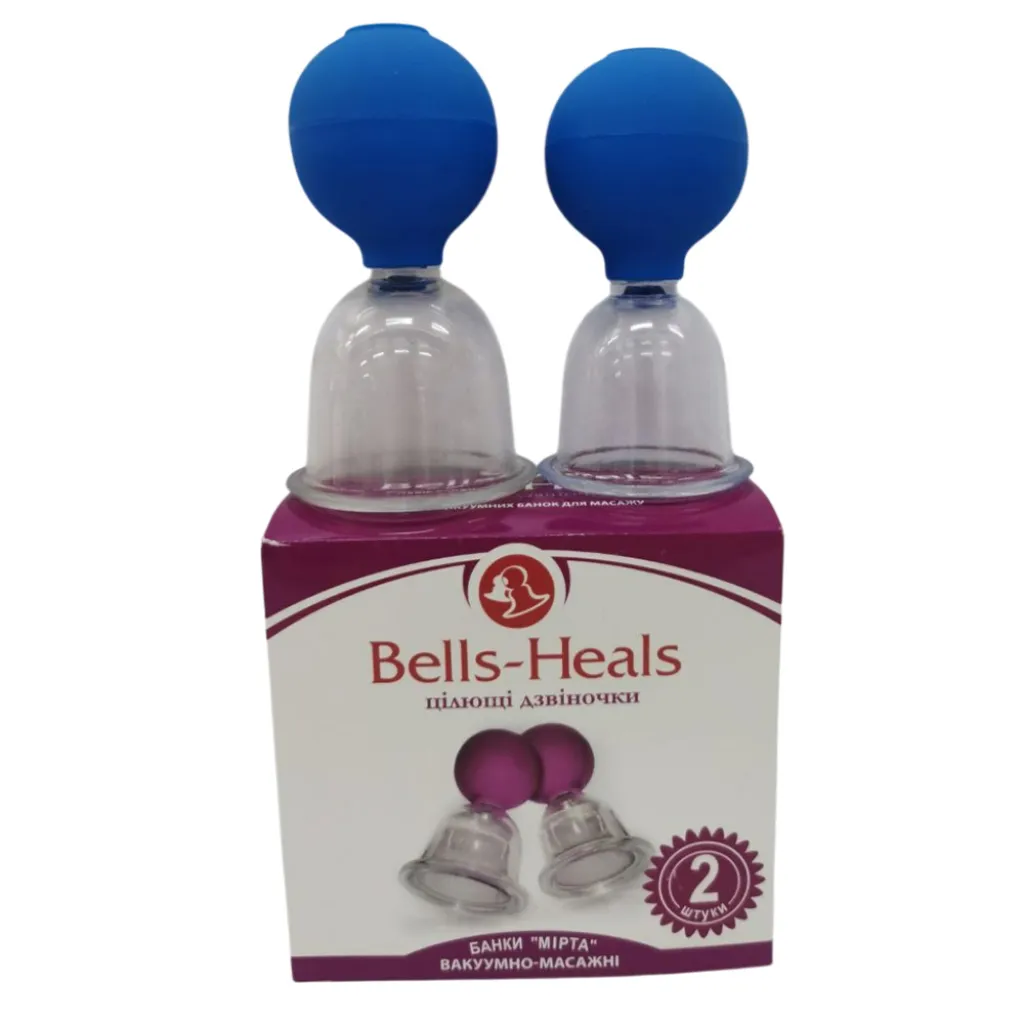 Банка "Мірта" вакуумно-масажна №2 "Bells-Heals " (Цілющі дзвіночки) Банка "Мірта" вакуумно-масажна №2 "Bells-Heals " (Цілющі дзвіночки)