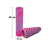 Массажный ролик EasyFit Bubbles 45 см, розовый-голубой - Фото№4