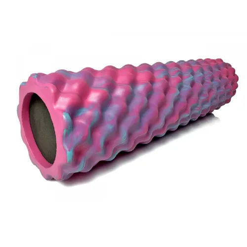Массажный ролик EasyFit Bubbles 45 см, розовый-голубой - Фото№1 Массажный ролик EasyFit Bubbles 45 см, розовый-голубой - Фото№1