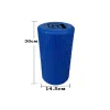 Массажный ролик EasyFit Foam Roller 30 см, синий - Фото№3