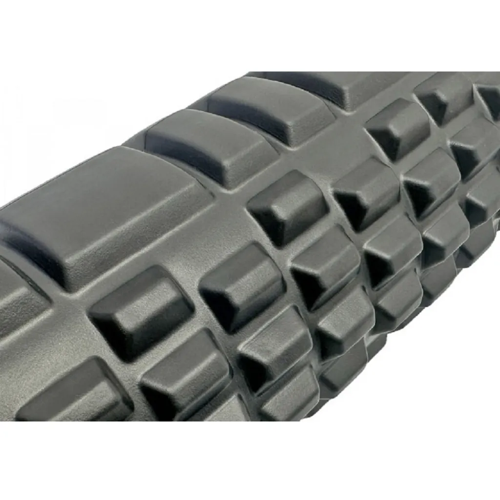 Массажный ролик EasyFit Grid Roller 45 см v.2.1, черный Массажный ролик EasyFit Grid Roller 45 см v.2.1, черный