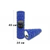 Массажный ролик EasyFit Grid Roller 45 см v.2.1, синий - Фото№4