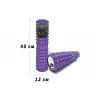 Масажний ролик EasyFit Grid Roller 45 см v.2.2, фіолетовий - Фото№4