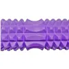 Масажний ролик EasyFit Grid Roller 45 см v.2.2, фіолетовий - Фото№3
