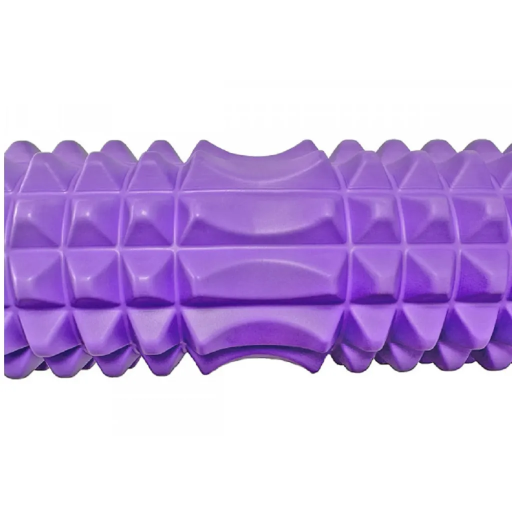 Масажний ролик EasyFit Grid Roller 45 см v.2.2, фіолетовий
