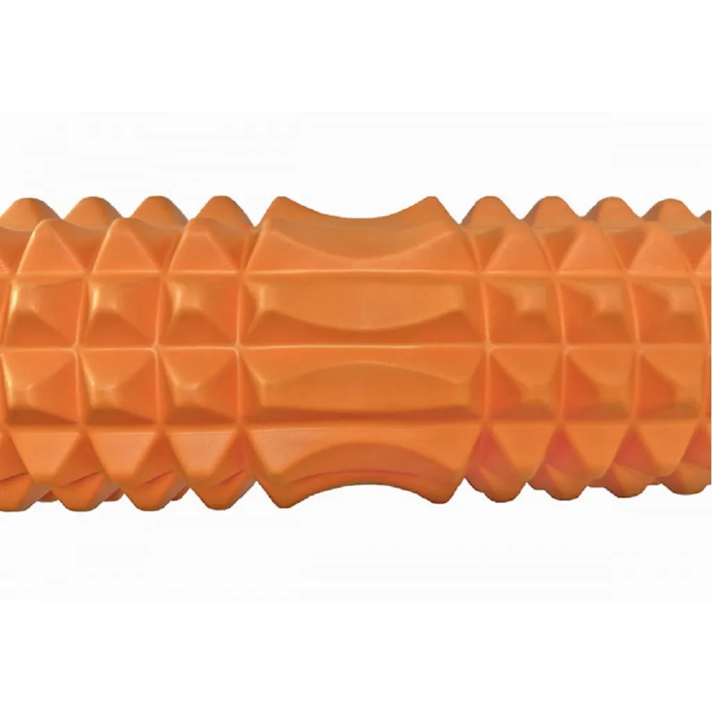 Массажный ролик EasyFit Grid Roller 45 см v.2.2, оранжевый