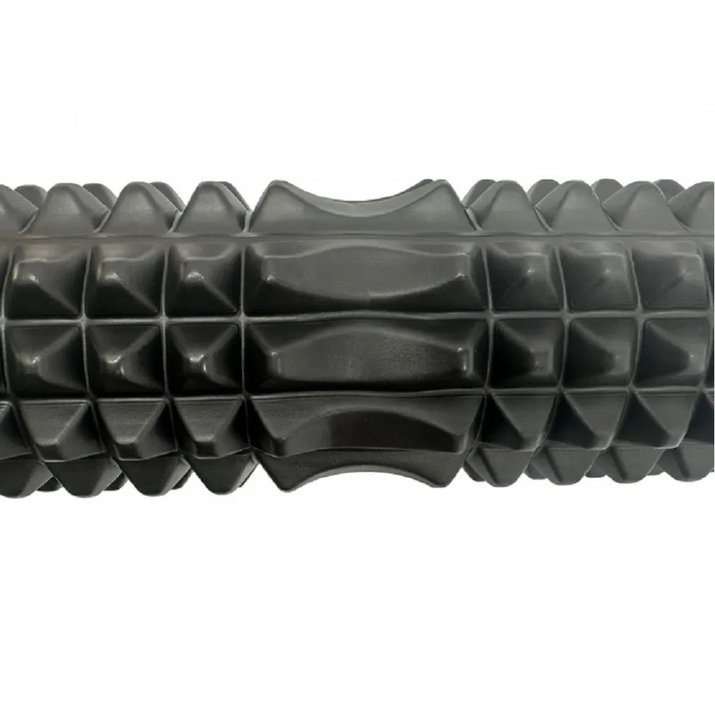 Массажный ролик EasyFit Grid Roller 33 см v.1.2, черный Массажный ролик EasyFit Grid Roller 33 см v.1.2, черный