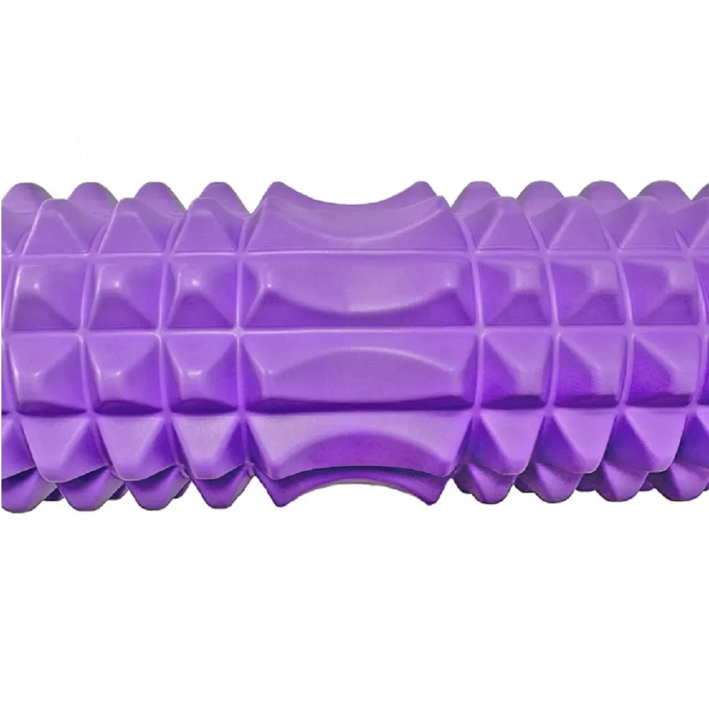 Массажный ролик EasyFit Grid Roller 33 см v.1.2, фиолетовый Массажный ролик EasyFit Grid Roller 33 см v.1.2, фиолетовый