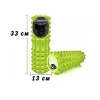 Масажний ролик EasyFit Grid Roller 33 см v.1.2, салатовий  - Фото№4