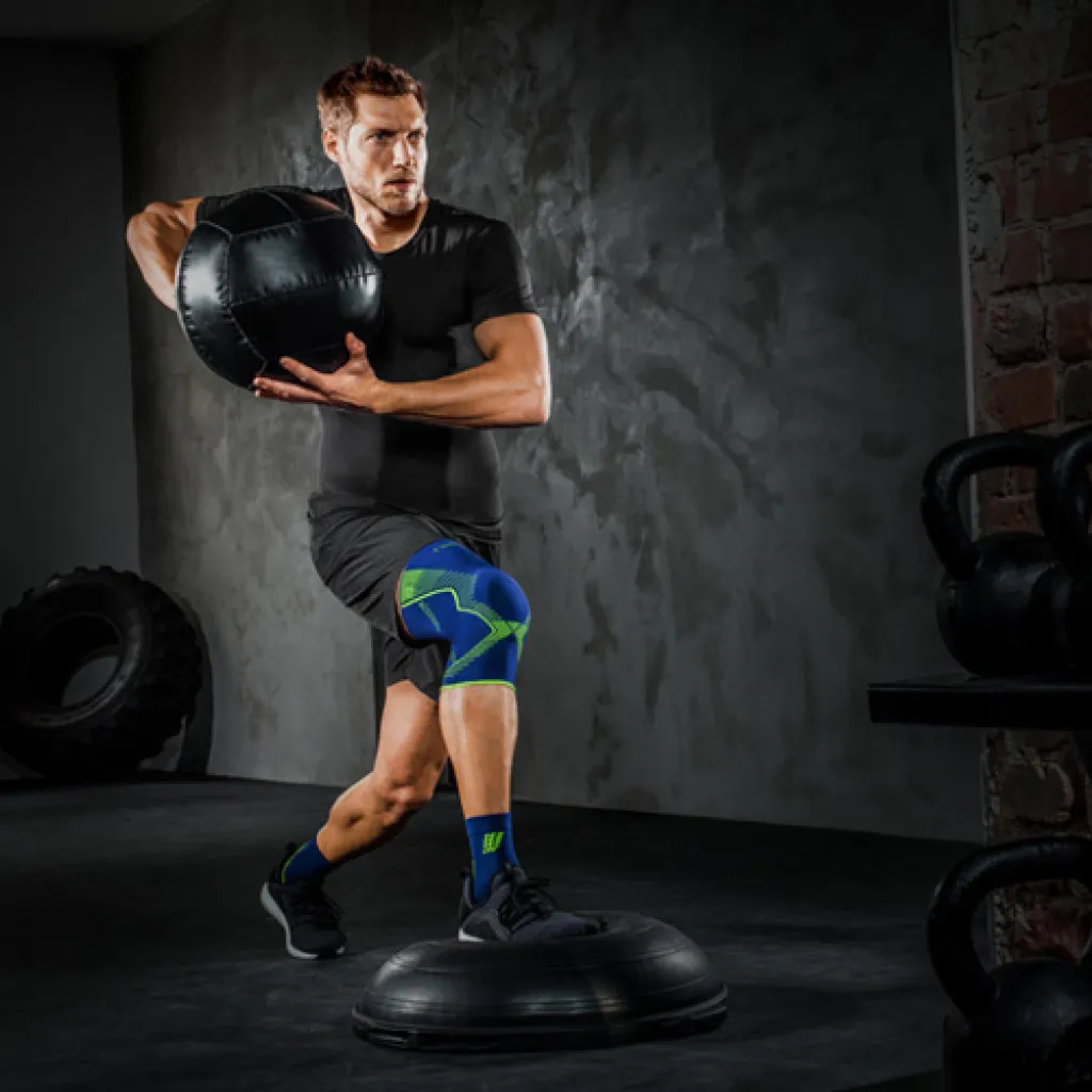Спортивний наколінник Genumedi E + motion з силіконовим кільцем Спортивний наколінник Genumedi E + motion з силіконовим кільцем