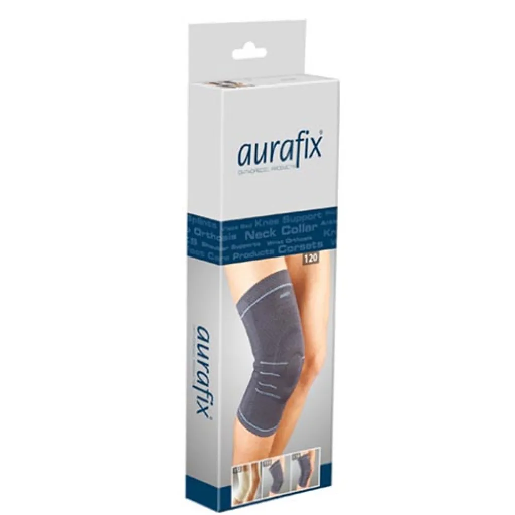 Наколенник Aurafix (Аурафикс) 114 с 4 ребрами жесткости и силиконовым кольцом Наколенник Aurafix (Аурафикс) 114 с 4 ребрами жесткости и силиконовым кольцом