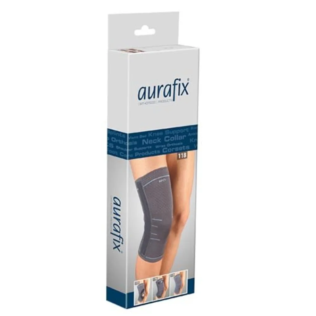 Наколінник Aurafix (Аурафікс) 119 с силіконовим кільцем, для стабілізації коліна під час руху Наколінник Aurafix (Аурафікс) 119 с силіконовим кільцем, для стабілізації коліна під час руху