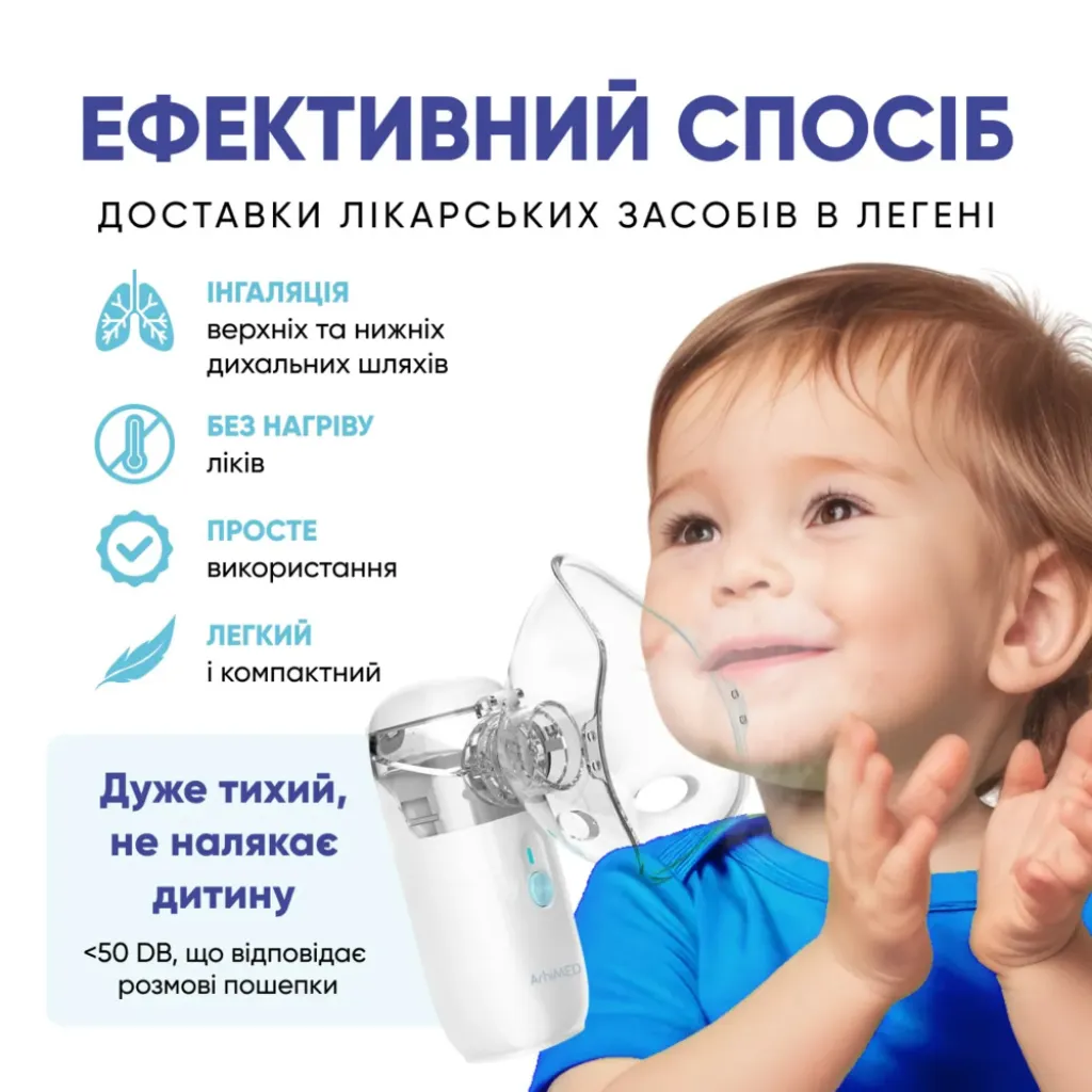 Інгалятор (небулайзер) ультразвуковий ArhiMED MESH S6