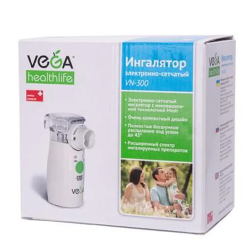 Інгалятор (небулайзер) меш VEGA VN-300 електронно-сітчастий
