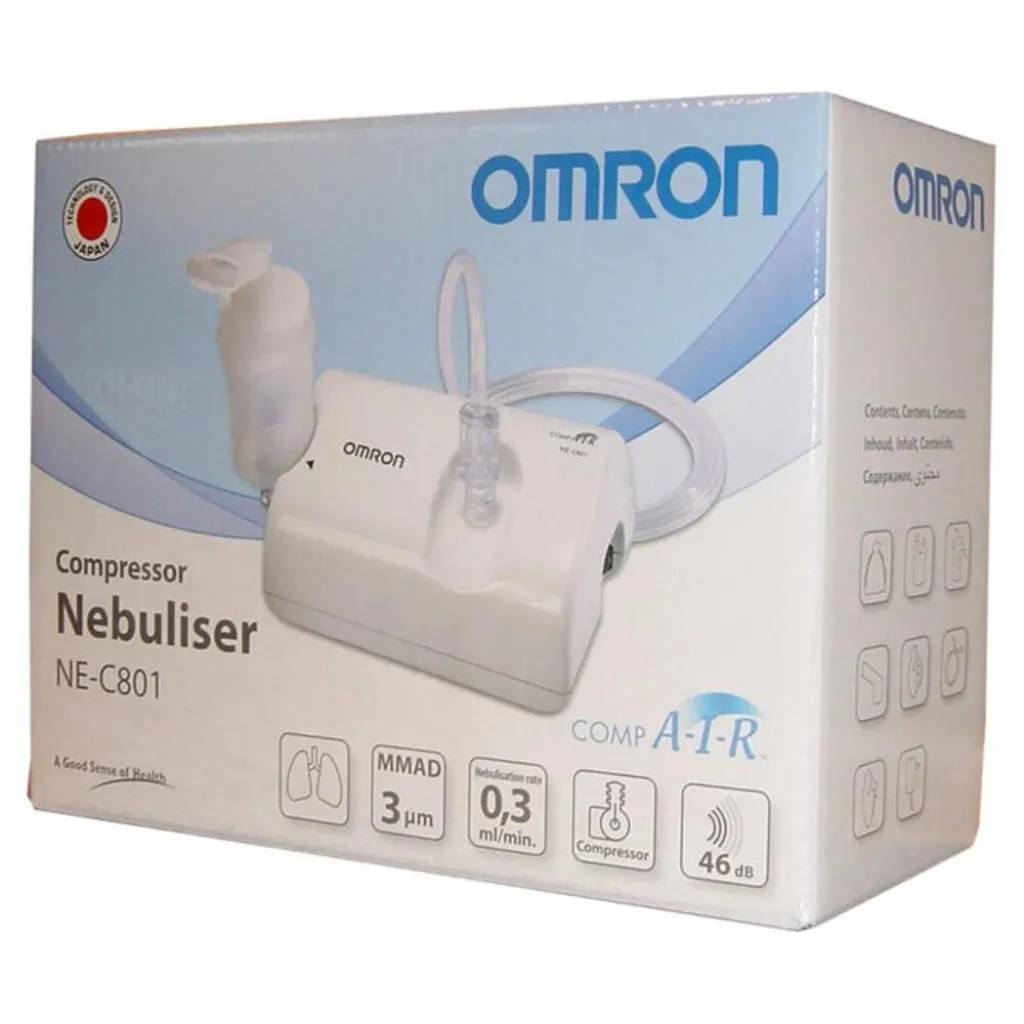 Інгалятор (небулайзер) компресорний Omron C801 Інгалятор (небулайзер) компресорний Omron C801