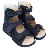 Лечебные ортопедические босоножки Ortofoot 121 Active L синий нубук - Фото№3