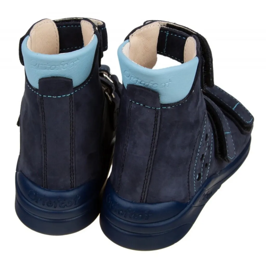 Лечебные ортопедические босоножки Ortofoot 121 Active L синий нубук Лечебные ортопедические босоножки Ortofoot 121 Active L синий нубук