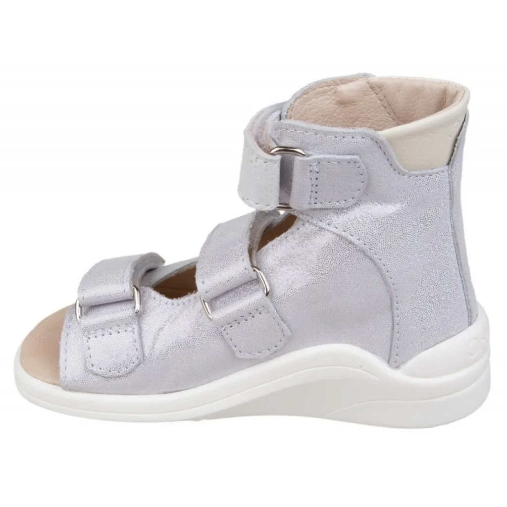 Лечебные ортопедические босоножки Ortofoot 121 Active L серебристые
