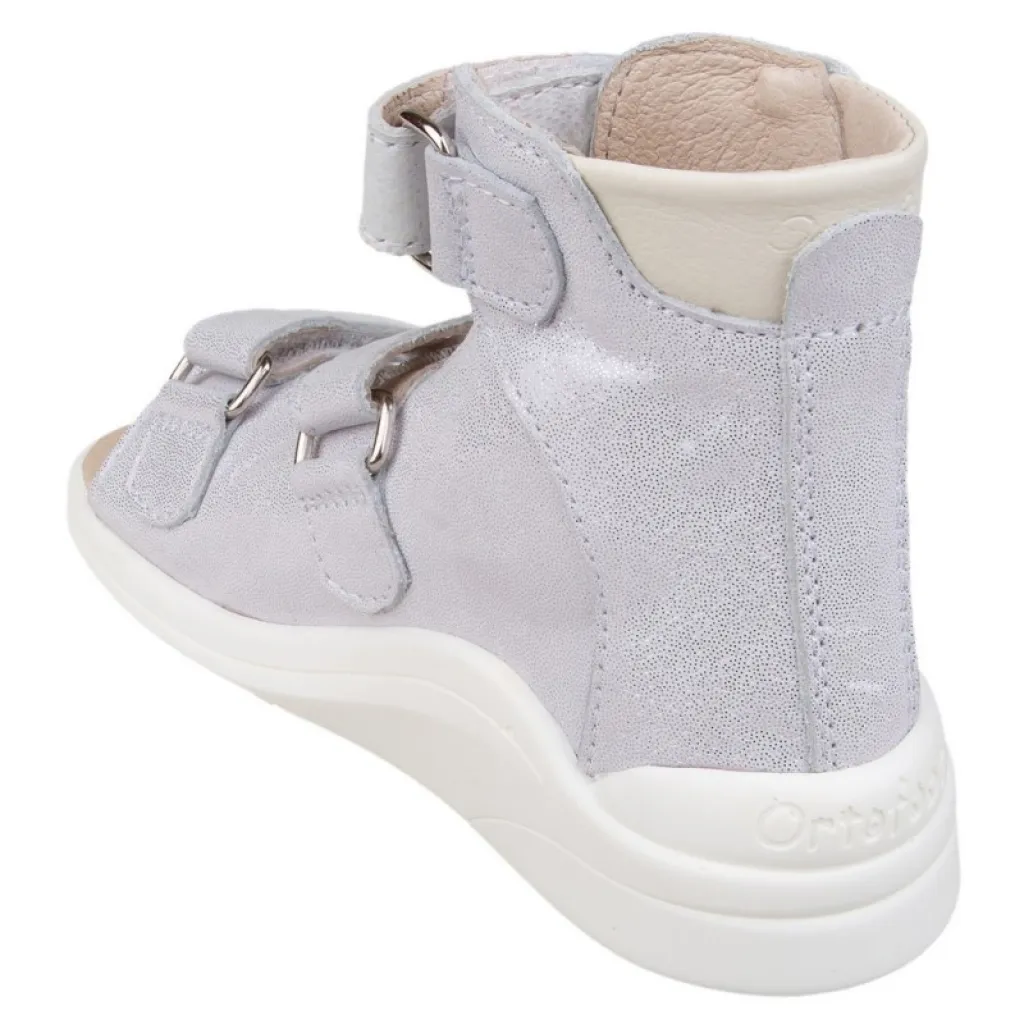 Лечебные ортопедические босоножки Ortofoot 121 Active L серебристые