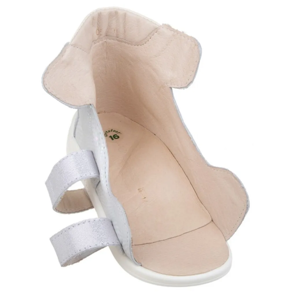 Лечебные ортопедические босоножки Ortofoot 121 Active L серебристые