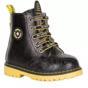 Ортопедические ботинки зимние Tutubi (Тутуби) 927-04 для детей черно-желтые