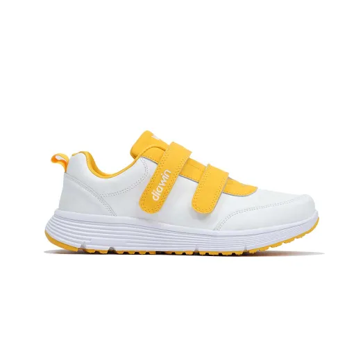 Ортопедичне взуття Diawin Comfort Leather Happy Yellow, білий/жовтий - Фото№1