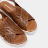 Анатомические босоножки женские Forelli 13803 Ember-G, светло-коричневый - Фото№5