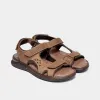 Анатомические мужские босоножки Forelli Bruce-G 40526, коричневый - Фото№4