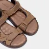 Анатомические мужские босоножки Forelli Bruce-G 40526, коричневый - Фото№5