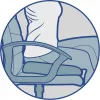 Ортопедическая подушка ректальная с эффектом памяти J2512 (44х45х8,5см) - Фото№6