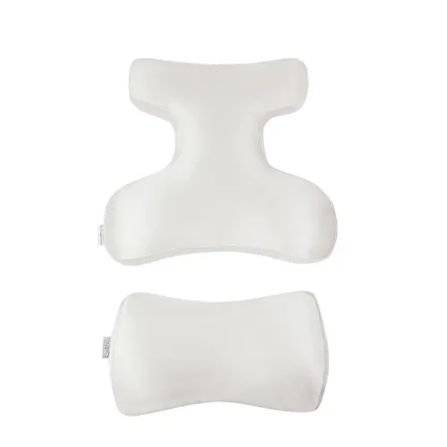 Комплект подушок BEAUTY SET для сну на животі (Face Pillow№1& Roller Pillow№2) шовк, айворі - Фото№1