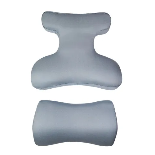 Комплект подушок BEAUTY SET для сну на животі (Face Pillow№1& Roller Pillow№2) тенсел, сірий - Фото№1 Комплект подушок BEAUTY SET для сну на животі (Face Pillow№1& Roller Pillow№2) тенсел, сірий - Фото№1