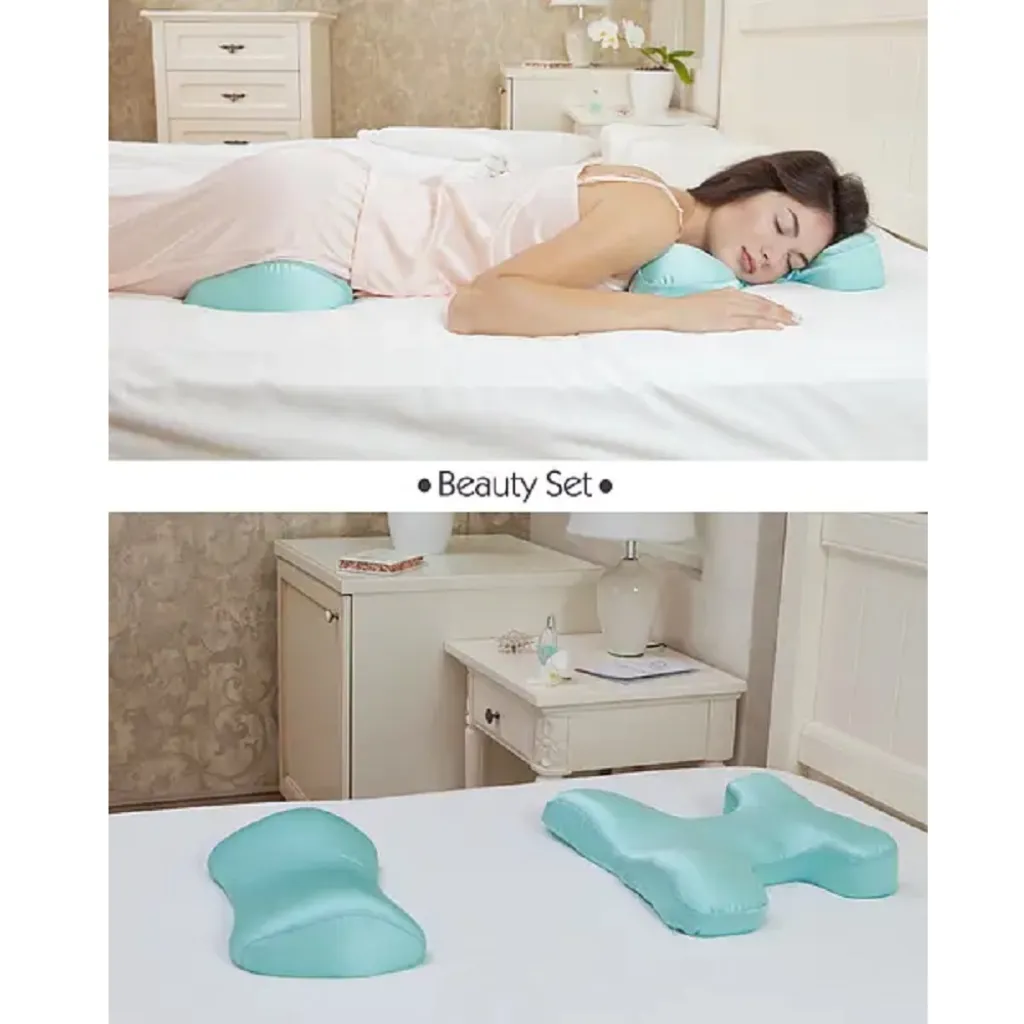 Комплект подушек BEAUTY SET для сна на животе (Face Pillow№1& Roller Pillow№2) тенсел, бежевый Комплект подушек BEAUTY SET для сна на животе (Face Pillow№1& Roller Pillow№2) тенсел, бежевый