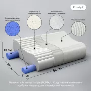 Ортопедическая подушка под голову OrtoMed OPO-940