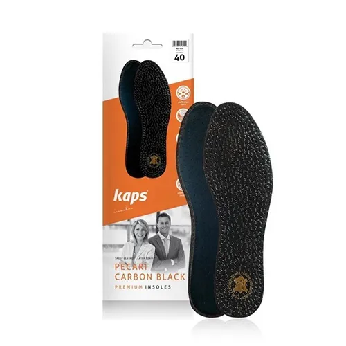 Кожаные стельки для обуви, чёрные Kaps Pecari Carbon Black - Фото№1 Кожаные стельки для обуви, чёрные Kaps Pecari Carbon Black - Фото№1