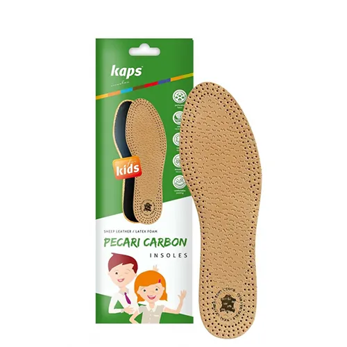 Кожаные стельки для детской обуви Kaps Pecari Carbon Kids - Фото№1 Кожаные стельки для детской обуви Kaps Pecari Carbon Kids - Фото№1