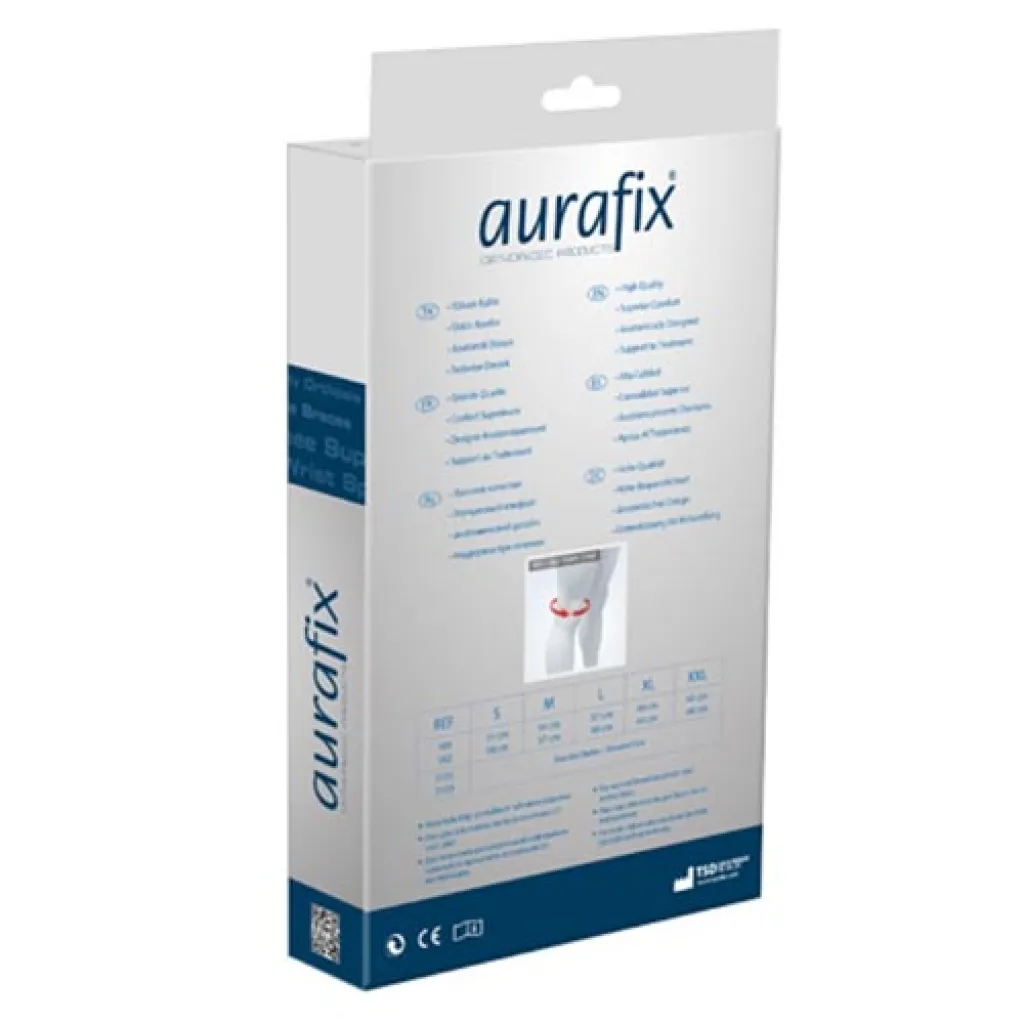 Наколенник Aurafix (Аурафикс) 101 с открытой чашечкой и силиконовым кольцом Наколенник Aurafix (Аурафикс) 101 с открытой чашечкой и силиконовым кольцом