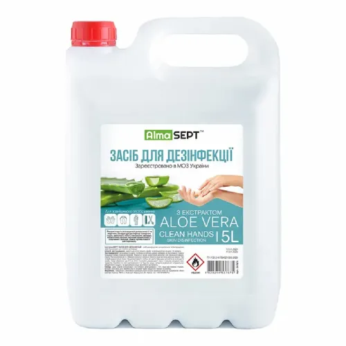 Средство для дезинфекции рук AlmaSept "Aloe vera" 5 л - Фото№1