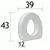 Туалетне сидіння OSD KING-12A-00 з поручнями, 12 см - Фото№5