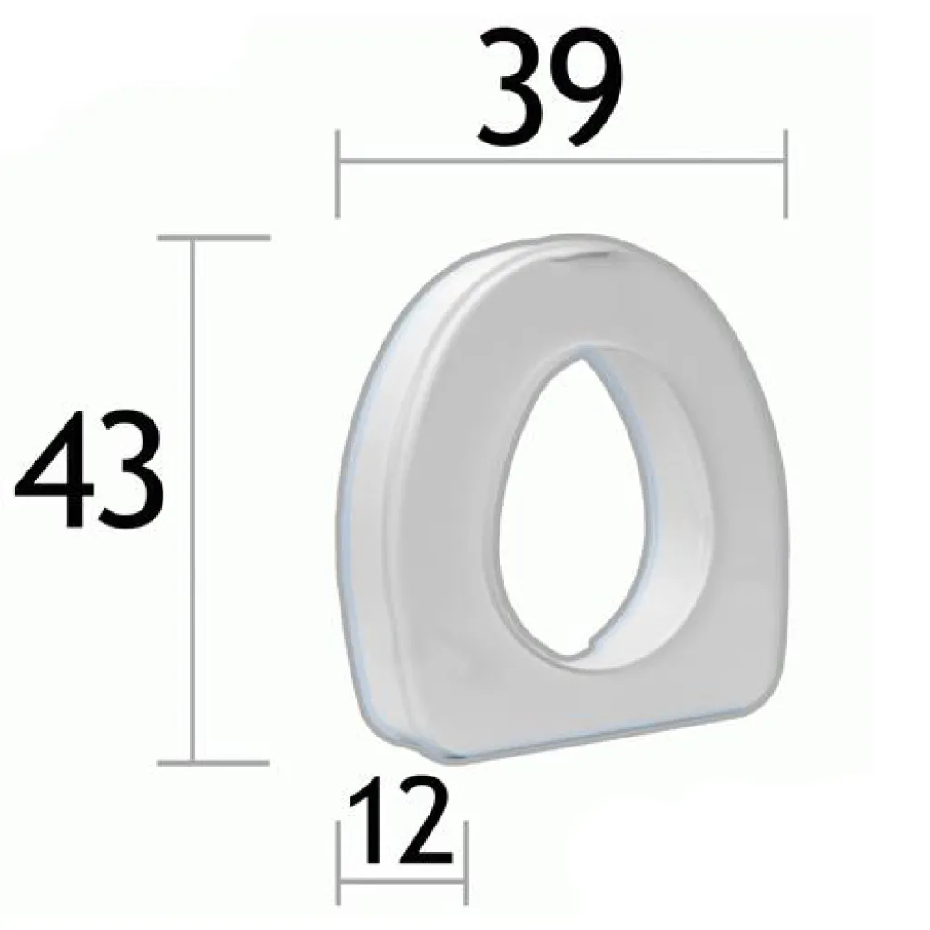 Туалетне сидіння OSD KING-12A-00 з поручнями, 12 см