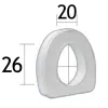 Туалетне сидіння OSD KING-12A-00 з поручнями, 12 см - Фото№4