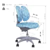 Ортопедический стул Fundesk SST9 Blue - Фото№5